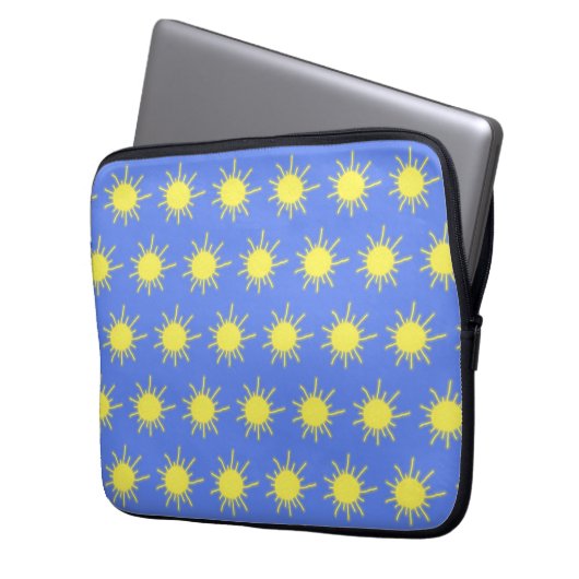 My Sunshine Tablet Case (Sky Blue & Yellow) (Vorderseite Links)