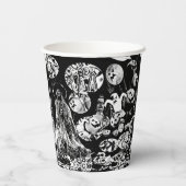 My Super Halloween black and white Pappbecher (Rückseite)