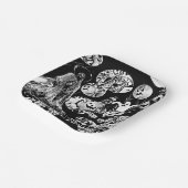 My Super Halloween black and white Pappteller (Gewinkelt)