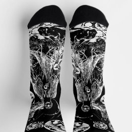 My Super Halloween black and white Socken