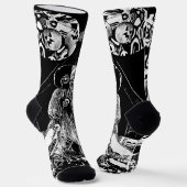 My Super Halloween black and white Socken (Gewinkelt)