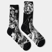 My Super Halloween black and white Socken (Rechts)