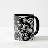 My Super Halloween black and white Tasse (VorderseiteRechts)