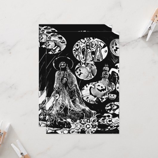 My Super Halloween Einladung (Vorderseite/Rückseite Beispiel)