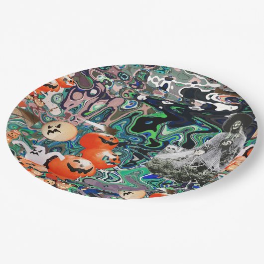 My Super Halloween V2 Pappteller (Schrägansicht)