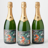 My Super Halloween V2 Schaumweinetikett (Flaschen)