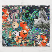 My Super Halloween V2 Schaumweinetikett (Einzelnes Label)