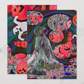 My Super Halloween V3 Einladung (Vorne/Hinten)