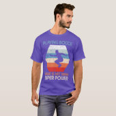 My super Power Retro Boules sports gift T-Shirt (Vorne ganz)