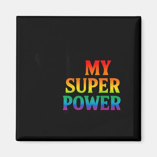 My Super Wer Faith Pride Jesus Christian Insration Magnet (Vorne)