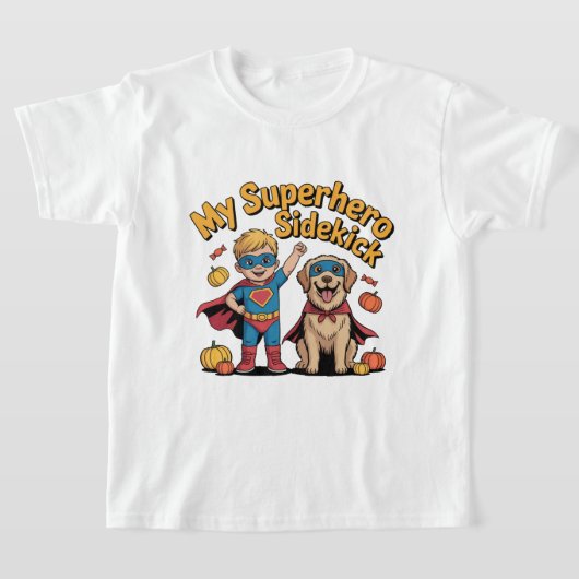 My Superhero Sidekick Halloween Kids Tee (Ablage )