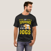 My Superpower Is Petting Spaniel Dog T-Shirt (Vorne ganz)