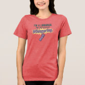 "My Superpower is Whispering" Librarian Tee (Vorderseite)