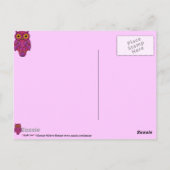 My$t Owl Mitternachtspostkarte Postkarte (Rückseite)