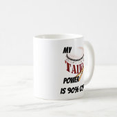 My taiko power is 90% coffee kaffeetasse (VorderseiteRechts)