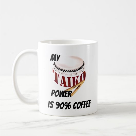My taiko power is 90% coffee kaffeetasse (Links)