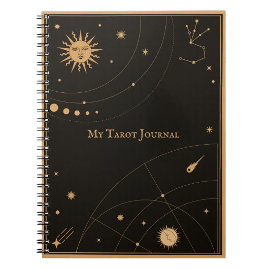 My Tarot Journal - Mystischer Rahmen von Sun & Moo Notizblock (Vorderseite)