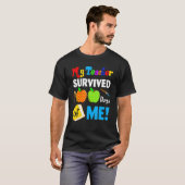 My Teacher Survived 100 Days Of Me 100th Day Party T-Shirt (Vorne ganz)