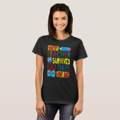 My Teacher Survived 100 Days Of Me 100th Day Party T-Shirt (Vorne ganz)