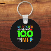 My Teacher Survived 100 Days Of Me For Students Ki Schlüsselanhänger (Vorderseite)