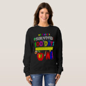 My Teacher Survived 100 Days Of Me Funny 100 Days Sweatshirt (Vorne ganz)