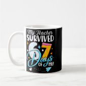 My Teacher Survived 67 Days Of Me Funny Six Seven Kaffeetasse (Links)