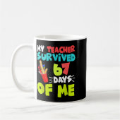 My Teacher Survived 67 Days Of Me Student Pul Boys Kaffeetasse (Links)