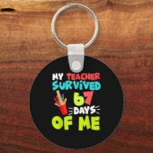 My Teacher Survived 67 Days Of Me Student Pul Boys Schlüsselanhänger (Vorderseite)