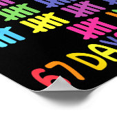 My Teacher Survived 67 Days Of School For Me Funny Poster (Ecke)