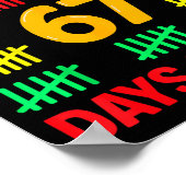 My Teacher Survived 67 Days Of School Funny 6-7 67 Poster (Ecke)