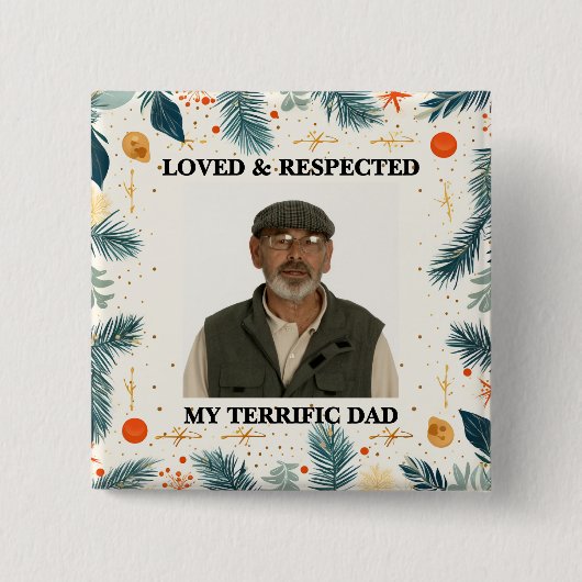 My Terrific Dad™ Button (Customize It!) (Vorderseite)