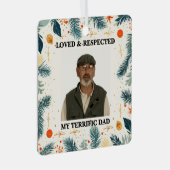 My Terrific Dad™ Ornaments (Customize It!) Ornament Aus Metall (Vorderseite Rechts)