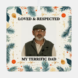My Terrific Dad™ Ornaments (Customize It!) Ornament Aus Metall