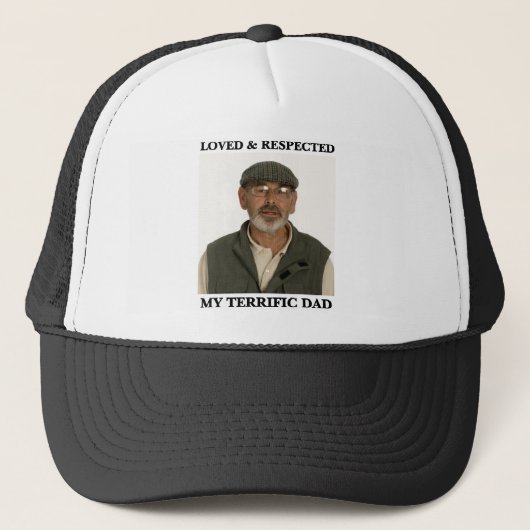 My Terrific Dad™ Trucker Hat (Customize It!) Truckerkappe (Vorderseite)