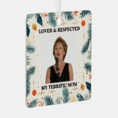 My Terrific Mom™ Ornaments (Customize It!) Ornament Aus Metall (Vorderseite Rechts)