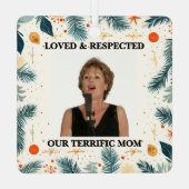 My Terrific Mom™ Ornaments (Customize It!) Ornament Aus Metall (Rückseite)