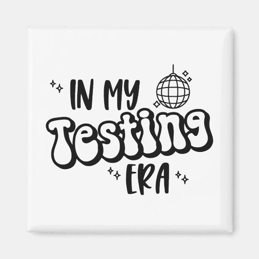 My Testera Funny Staat Testing Day Teacher Tes Magnet (Vorne)