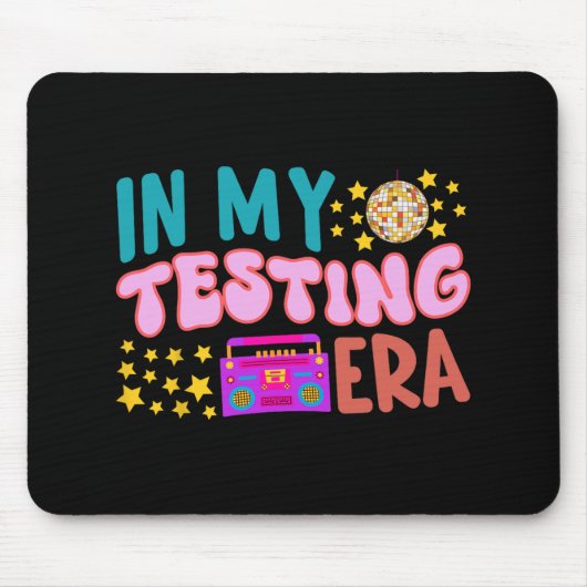 My Testing Ära School Lehrer Student Groovy Test Mousepad (Vorne)