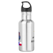 My Texas - Illustrated map outline - personalize Edelstahlflasche (Rückseite)