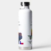 My Texas - Illustrated map outline - personalize Trinkflasche (Rechts)