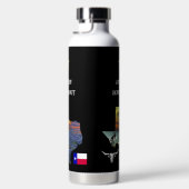 My Texas - Illustrated map outline - personalize Trinkflasche (Rechts)