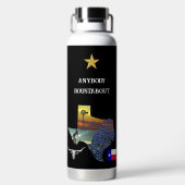 My Texas - Illustrated map outline - personalize Trinkflasche (Rückseite)