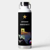 My Texas - Illustrated map outline - personalize Trinkflasche (Vorderseite)