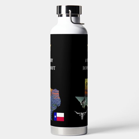 My Texas - Illustrated map outline - personalize Trinkflasche (links)