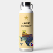 My Texas - Illustrated map outline - personalize Trinkflasche (Vorderseite)