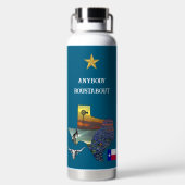 My Texas - Illustrated map outline - personalize Trinkflasche (Rückseite)