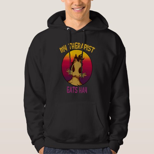 my therapist eats hay Horses Stable Riding Rider R Hoodie (Vorderseite)