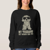 My Therapist He Wags His Tail Cavapoo Sweatshirt (Vorderseite)