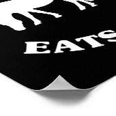 My Therast Eats Hay Funny Horse Lover Saying Poster (Ecke)