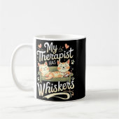 My Therast Has Whiskers For Anxiety Funny Cat Kaffeetasse (Links)